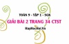 Bài 2 trang 34 Toán 9 tập 1 Chân trời sáng tạo cuối chương 2